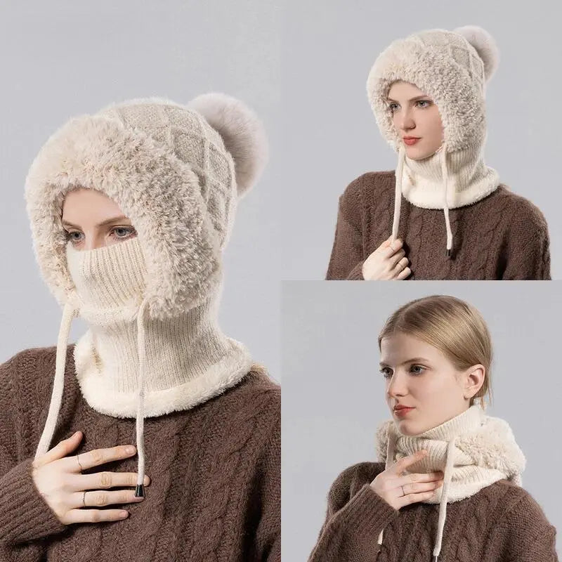 ArcticShield Knitted Hood - Yelopi - Beije