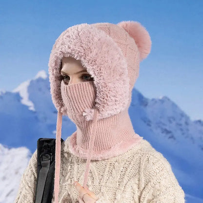 ArcticShield Knitted Hood - Yelopi - Pink