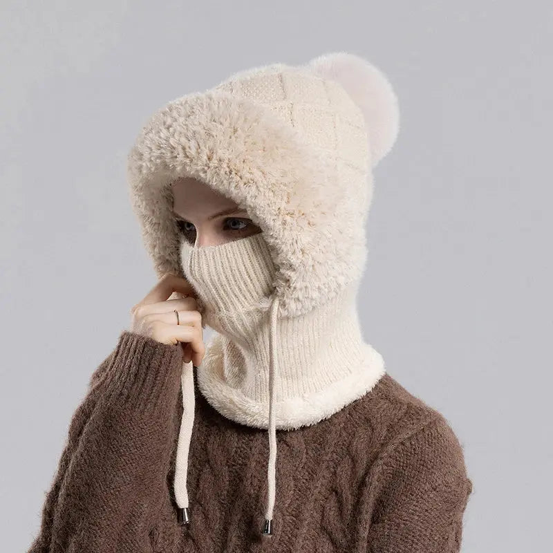 ArcticShield Knitted Hood - Yelopi - Beije