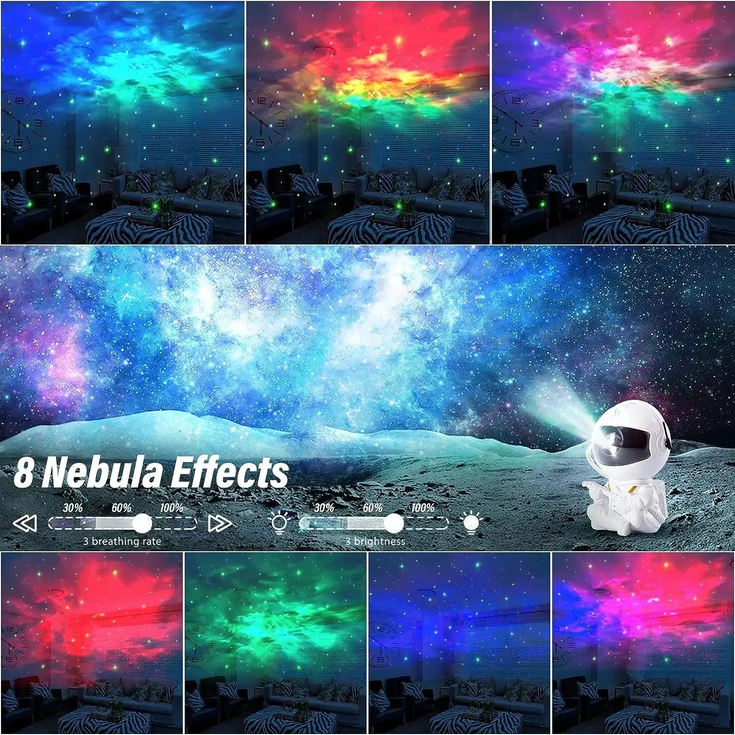 Astronaut Starry Galaxy Projector Lamp - Yelopi