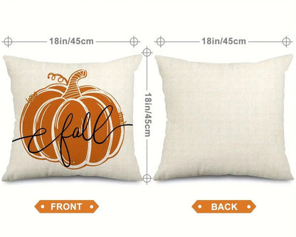 Autumn Pumpkin Design Pillow Covers - Yelopi