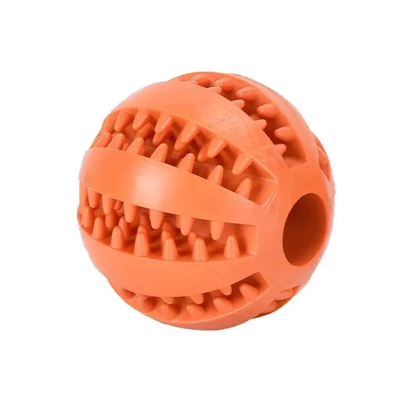 Bouncy Buddy Dog Chew Ball - orange color - Yelopi