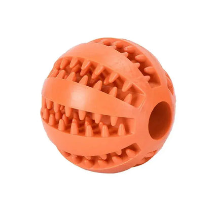 Bouncy Buddy Dog Chew Ball - orange color - Yelopi