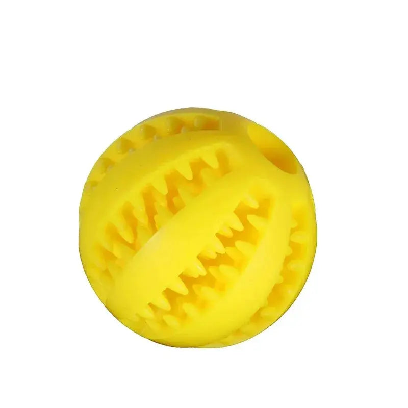 Bouncy Buddy Dog Chew Ball - yellow - Yelopi