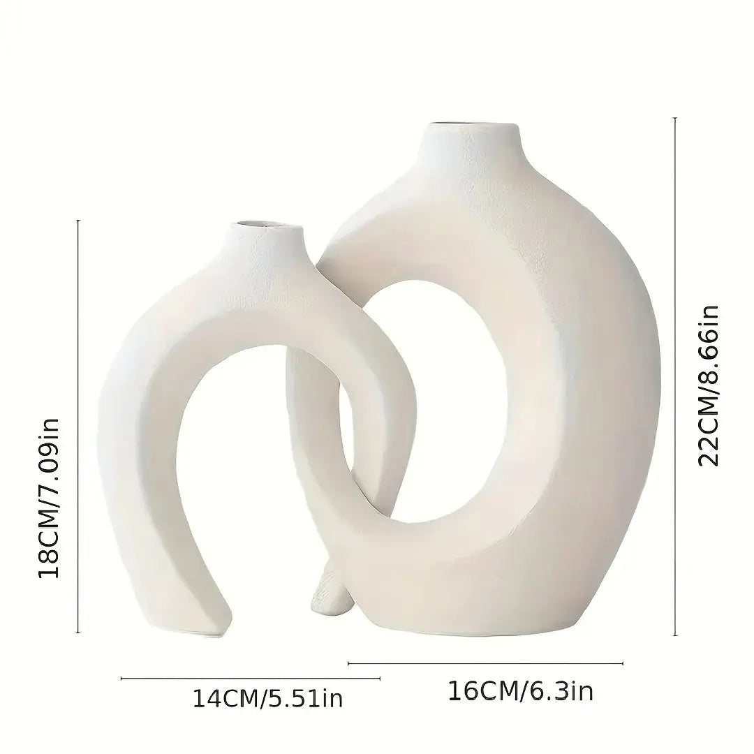 Contemporary Nordic Ceramic Décor Vases - Yelopi