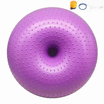 CoreBalance Yoga Donut Ball - Yelopi Purple-with-pump