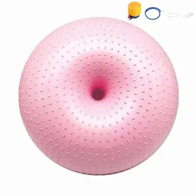 CoreBalance Yoga Donut Ball - Yelopi Pink-with-pump