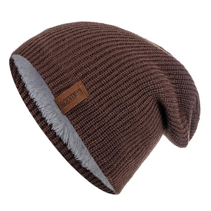 CosyClassic Knitted Beanie - Yelopi Coffee-56cm-60cm