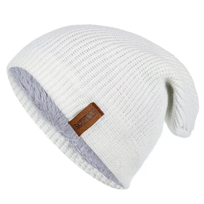 CosyClassic Knitted Beanie - Yelopi White-56cm-60cm