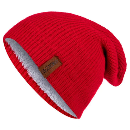 CosyClassic Knitted Beanie - Yelopi Red-56cm-60cm