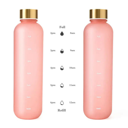 Daily Goal Hydration Bottle 1L (BPA Free) - Yelopi