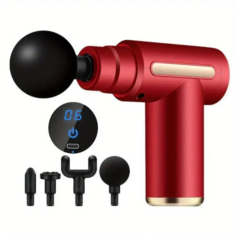 DeepRelief Massage Gun - Yelopi Red-Type-C-Charge