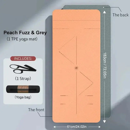 EcoGrip Fitness & Yoga Mat - Yelopi 61cm-Peach-Fuzz