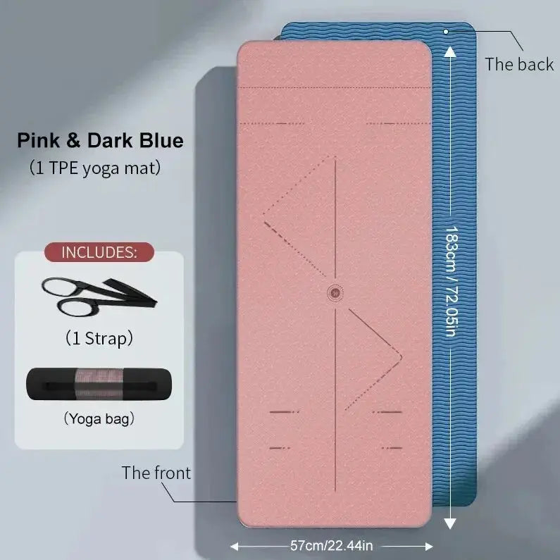 EcoGrip Fitness & Yoga Mat - Yelopi 57cm-Pink