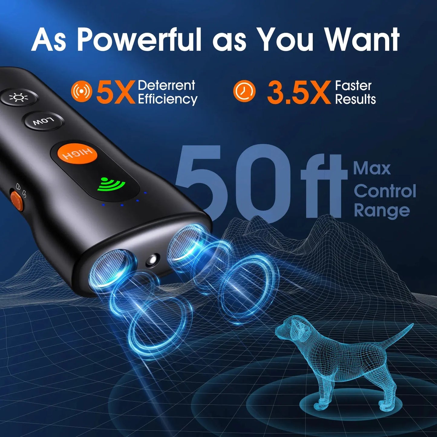 EcoRepel Ultrasonic Pet Deterrent: Advanced Barking Device & Training Tool - Yelopi