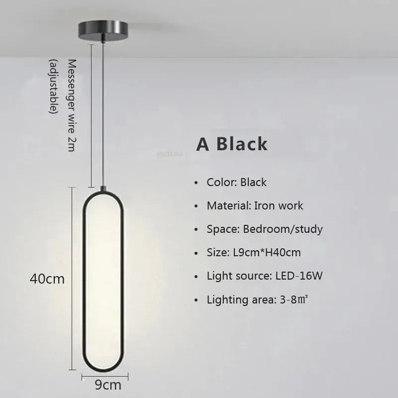 GlideGlow Minimalist LED Pendant - Yelopi