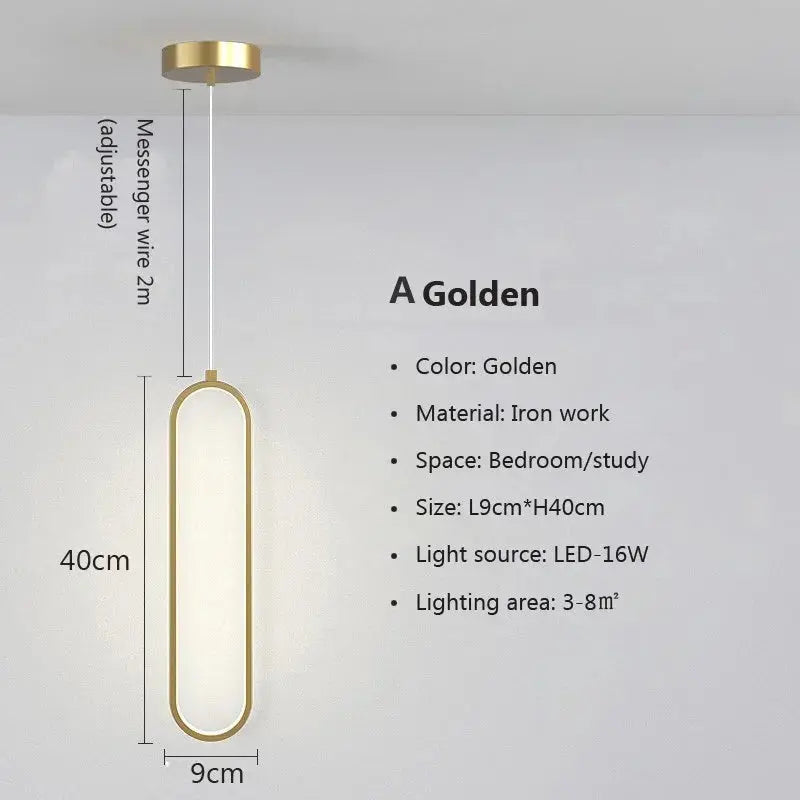 GlideGlow Minimalist LED Pendant - Yelopi