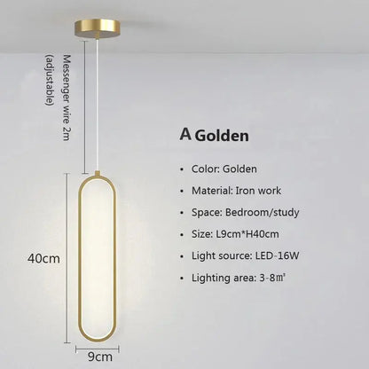 GlideGlow Minimalist LED Pendant - Yelopi