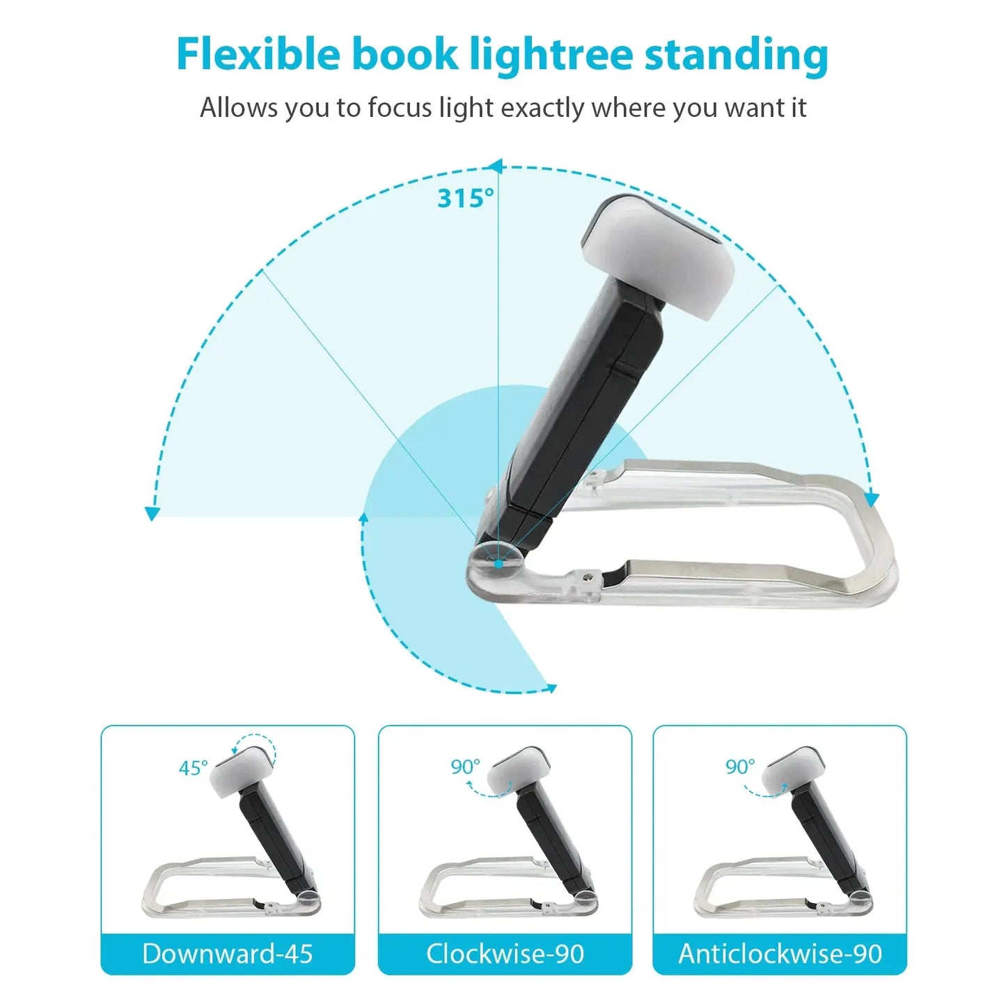 LumiClip USB Reading LED Light - Yelopi