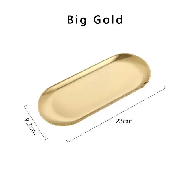 LuxeBite Serving Tray - Gold variant - Yelopi