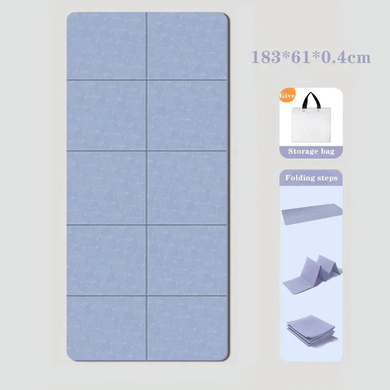 NomadicFit™ Foldable Mat - Yelopi Blue-183x61x0.4cm
