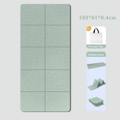 NomadicFit™ Foldable Mat - Yelopi Green-183x61x0.4cm