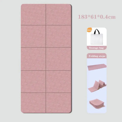 NomadicFit™ Foldable Mat - Yelopi Pink-183x61x0.4cm