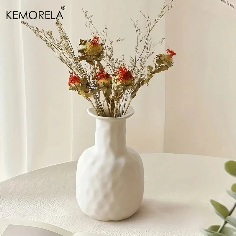 Nordic Circular Hollow Ceramic Vase - Yelopi