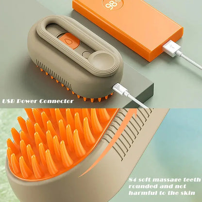 PawLux 3-in-1 Pet Groomer: Electric Spray Brush & Magic Massage Comb - Yelopi