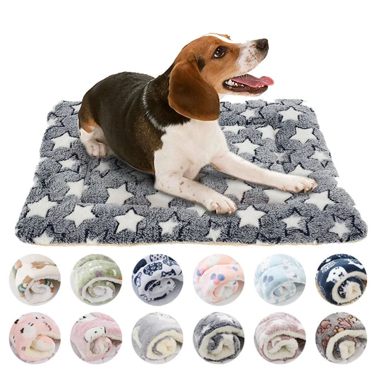 Tapis de couchage en flanelle pour animaux de compagnie 