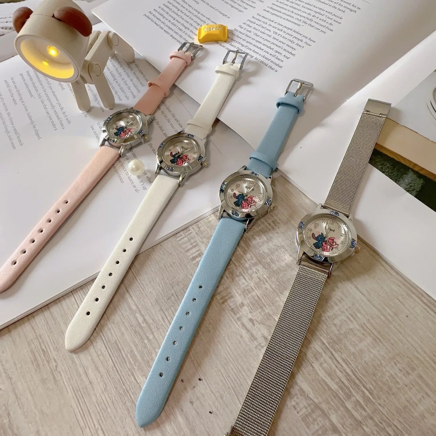 Stitch Elegance Girl's Watch