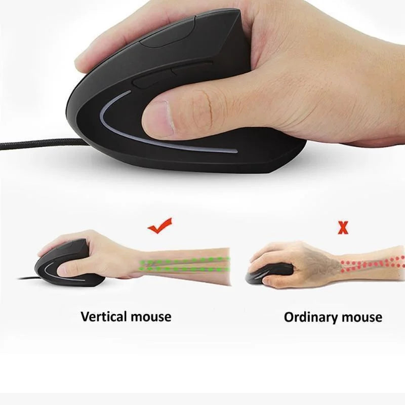 Right Hand Vertical RGB Ergonomic Mouse