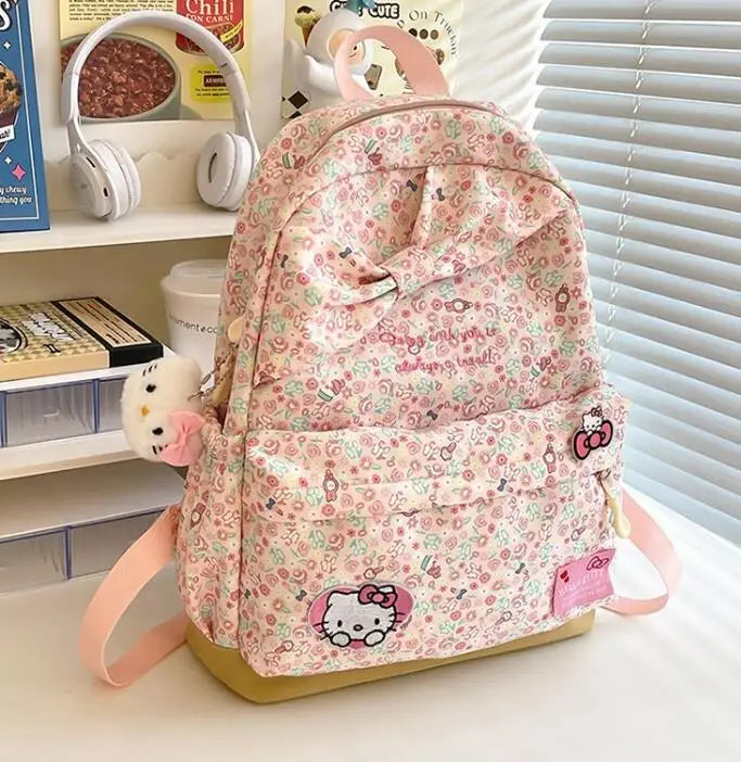 Mochila escolar de Hello Kitty