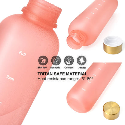 Daily Goal Hydration Bottle 1L (BPA Free)