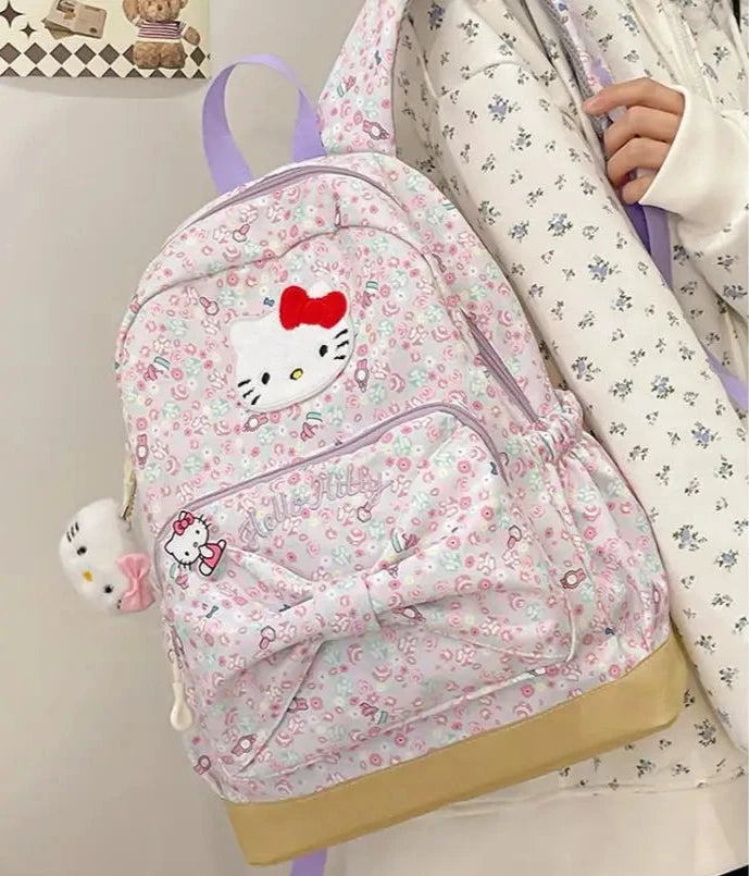 Mochila escolar de Hello Kitty