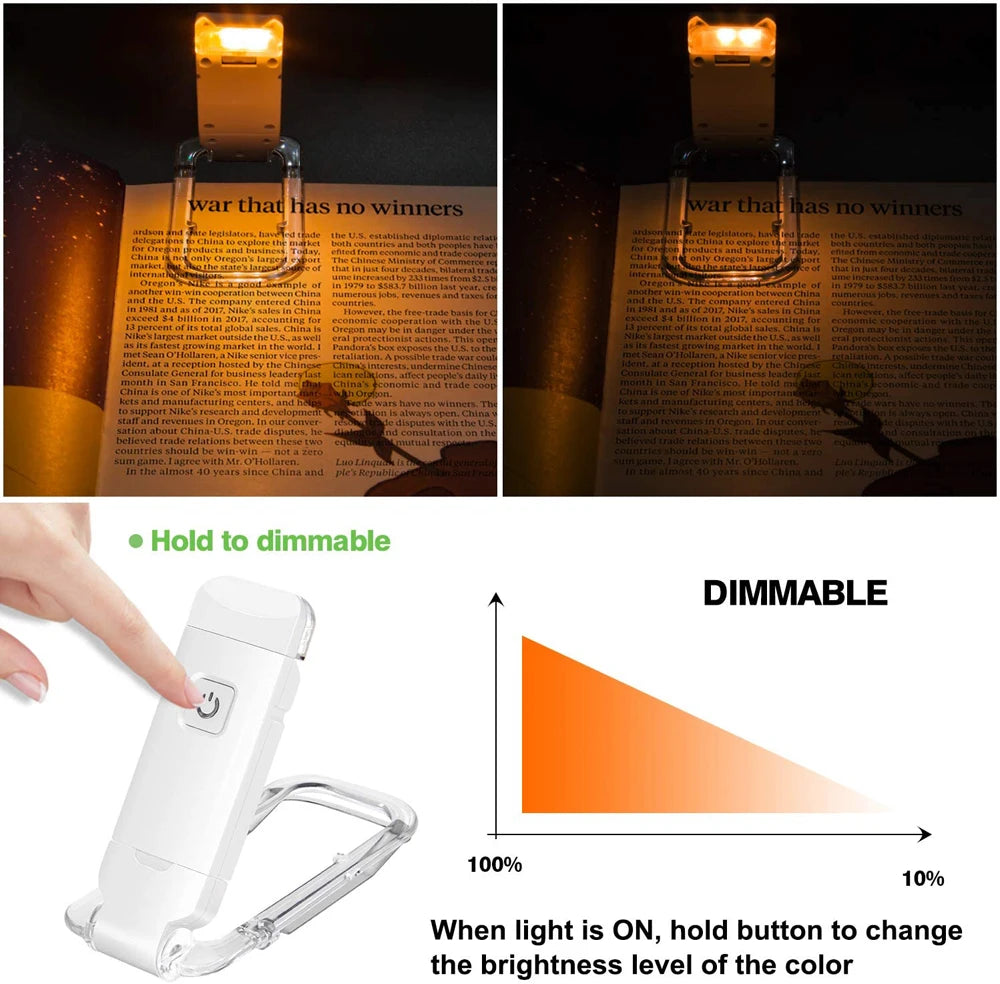 Luz LED de lectura USB LumiClip