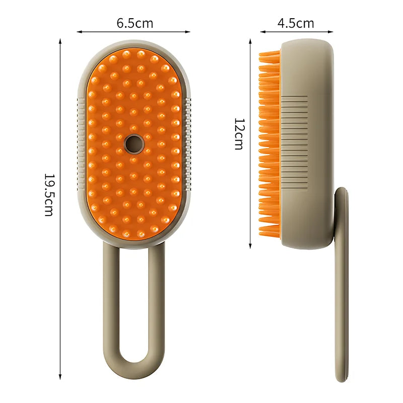 Toiletteur pour animaux 3 en 1 PawLux : brosse à jet électrique et peigne de massage magique