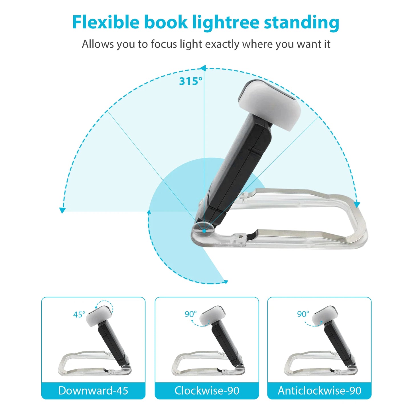 Lampe de lecture LED USB LumiClip