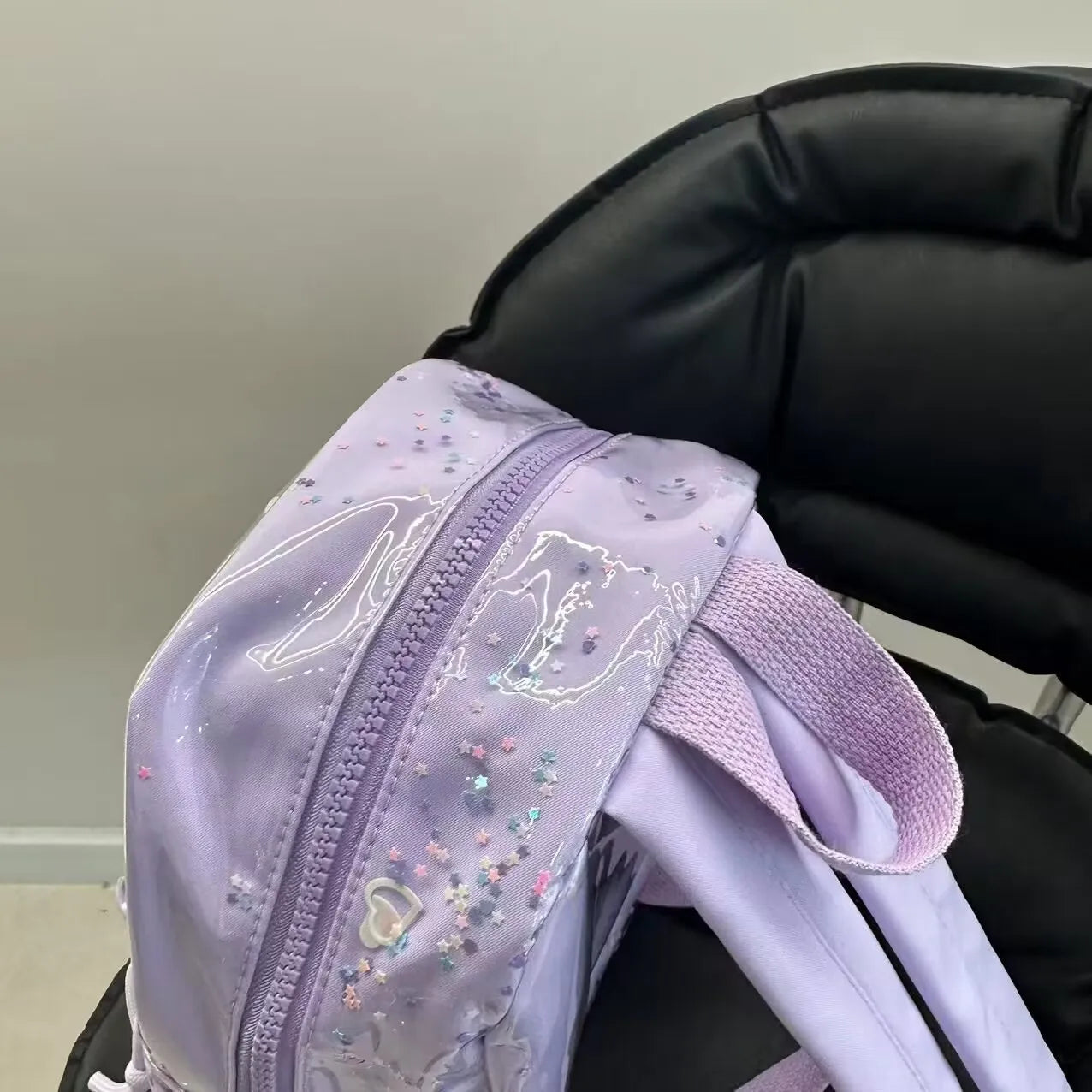 Bolsa para llevar con purpurina de Stitch