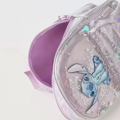 Bolsa para llevar con purpurina de Stitch