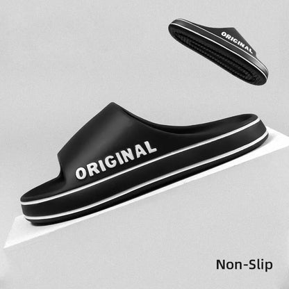 Summer Beach Lettered Slippers with Anti-Slip Sole