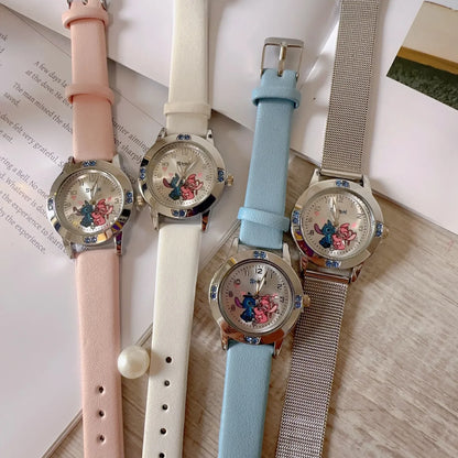 Stitch Elegance Girl's Watch