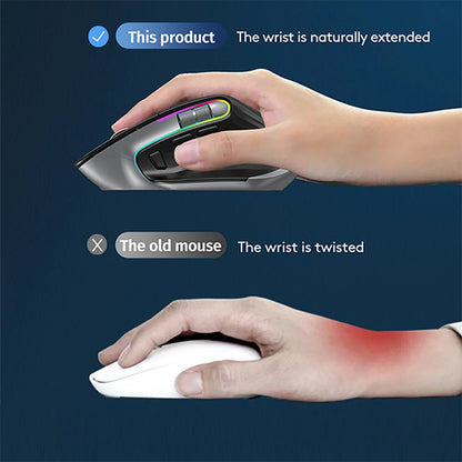 Multi-Device Ergonomic Wireless Mouse