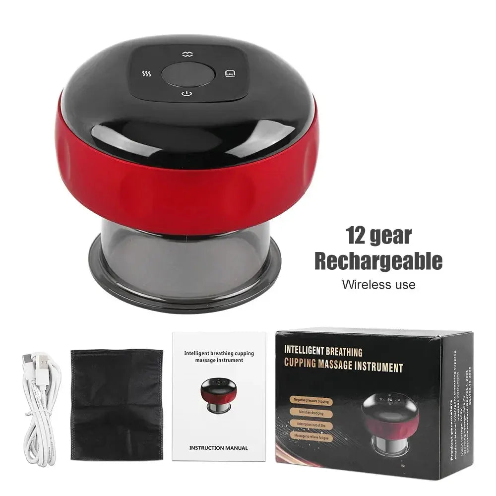 SuctionSpa Massage Cup - Yelopi Red-12-Gear