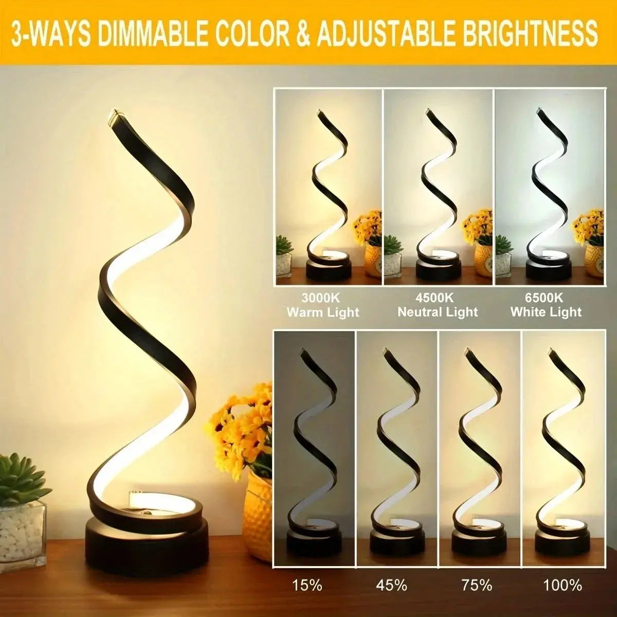 Twilight Curve Table LED Light - Yelopi