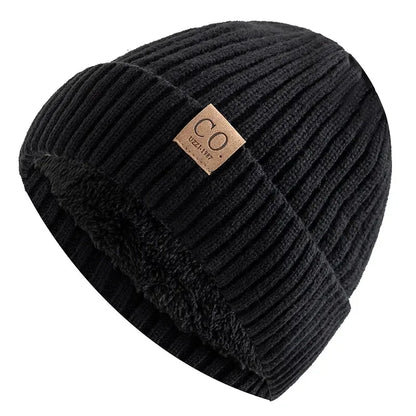 Unisex Knitted Beanie FrostHaven - Yelopi - Black-56cm-60cm