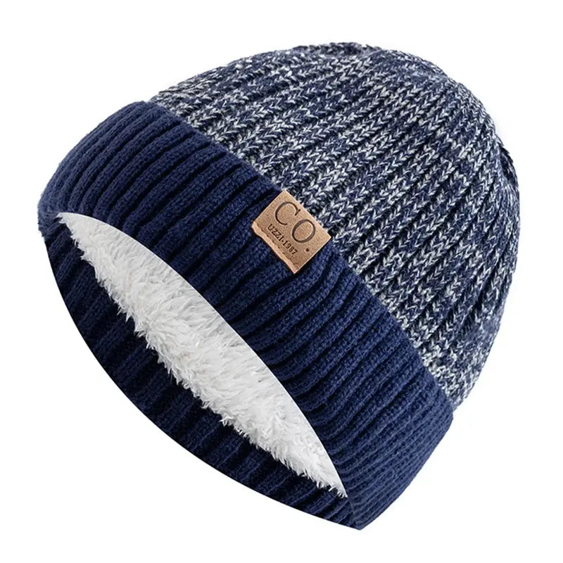 Unisex Knitted Beanie FrostHaven - Yelopi - Navy-Blue-56cm-60cm