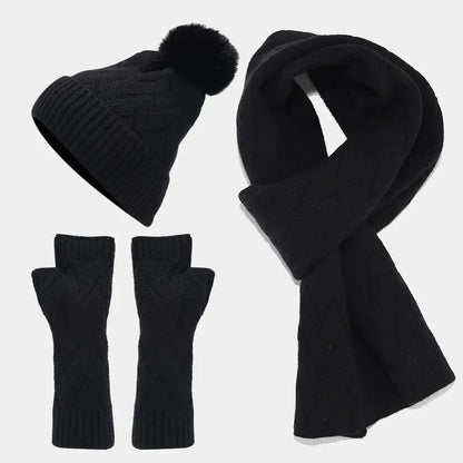 WarmNest Knitted Trio - Yelopi Black