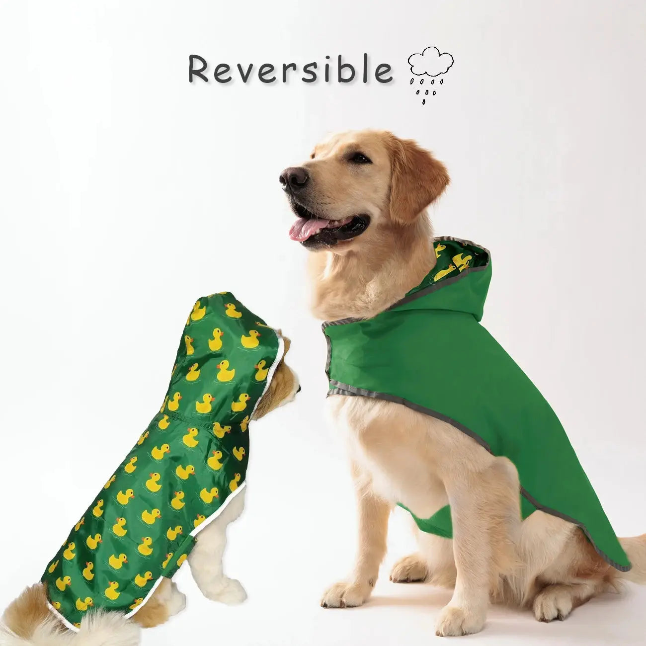 Waterproof-Dog-Coat-All-Wheather - Revesible - Yelopi