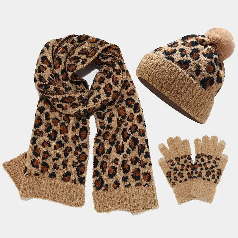 WildWarm Leopard Knitted Set - Yelopi